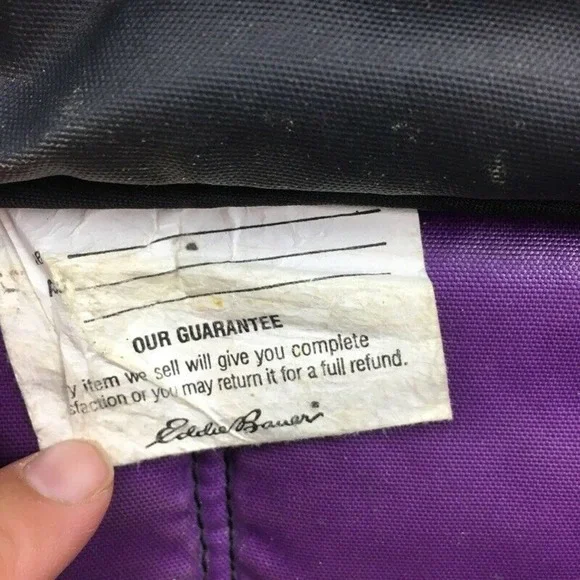 Eddie Bauer Belt Bum Bag Fanny Pack Purple Vintage - Picture 7 of 8